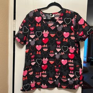Disney scrub top